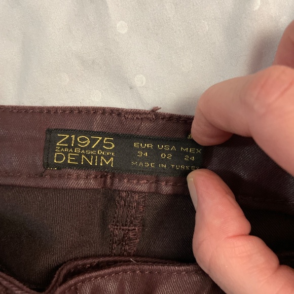 Zara Maroon Pants - Picture 3 of 6